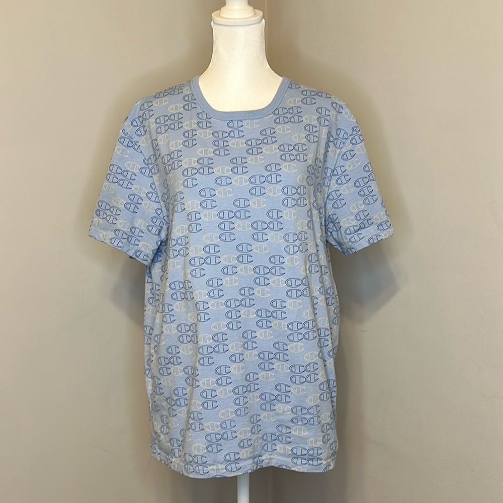 Champion Blue Logo Tee